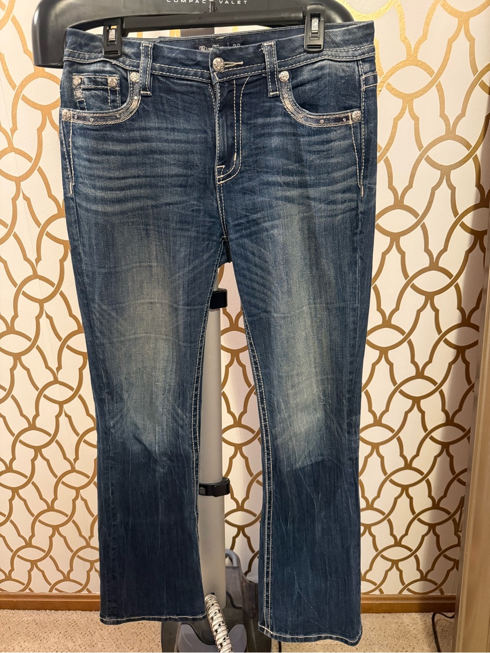 Miss Me Faded Curvy Boot Cut Jeans size 28x32